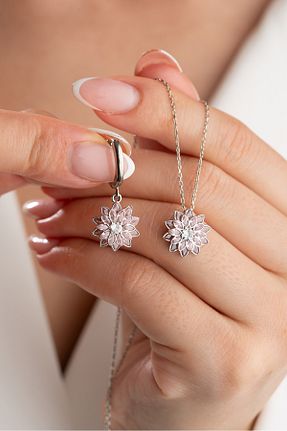 ست نقره زنانه زیرکن Silvano Jewelry - کد 853770913