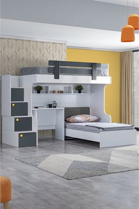 تختخواب دو طبقه طوسی Suntalam Setay - کد 222415326
