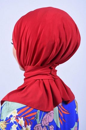روسری قرمز پنبه پلی استر Organic Scarfs - کد 739089779