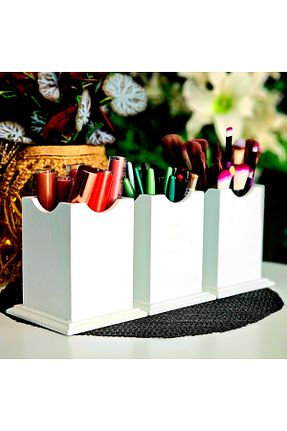 نظم دهنده جواهرات و آرایش سفید چوب Tekir - کد 853452966