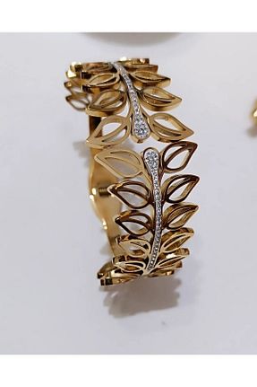 دستبند استیل (فولاد) طلائی زنانه استیل (فولاد) DİDAMACCESSORİES - کد 806977234
