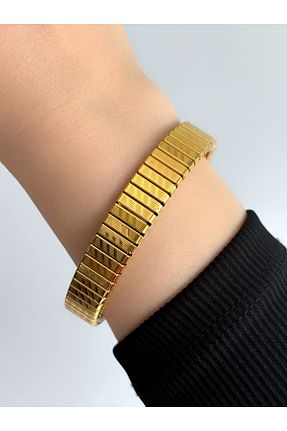 دستبند استیل (فولاد) طلائی زنانه استیل (فولاد) CLK AKSESUAR - کد 835865967
