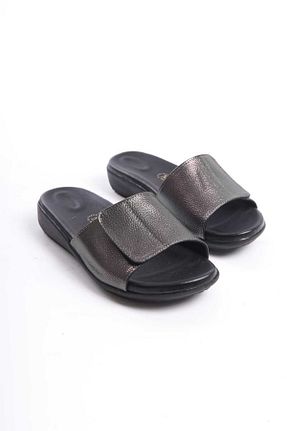 دمپائی خانگی زنانه چرم خالص Genel Markalar - کد 823263931