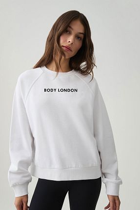 سوئیشرت سفید زنانه چاپی Body London - کد 853474173
