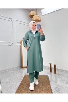 ست گرمکن حجاب سبز زنانه رگولار ButikKardelen - کد 852851793