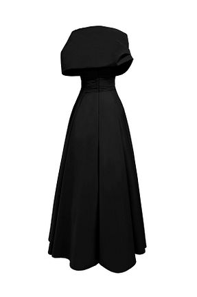 لباس مجلسی و فارغ التحصیلی مشکی زنانه بافتنی Tara Coşkuntuncel - کد 853529240