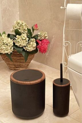ست حمام مشکی پلاستیک Decorev - کد 853660671