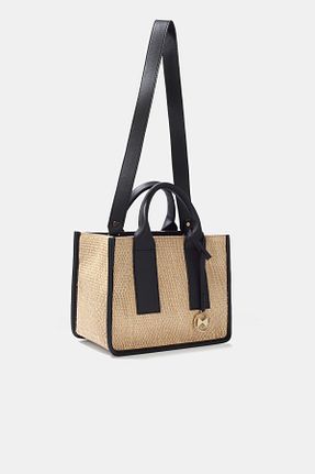 کیف پستچی بژ زنانه چرم مصنوعی Black Ribbon - کد 135003539