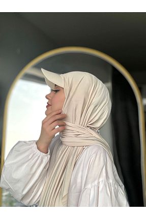 کلاه شنای حجاب بژ زنانه ebruli eşarp - کد 832157100