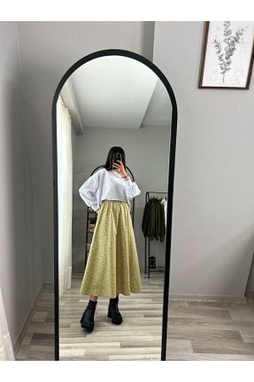 دامن سبز زنانه پنبه ای KETTAN - کد 834498557