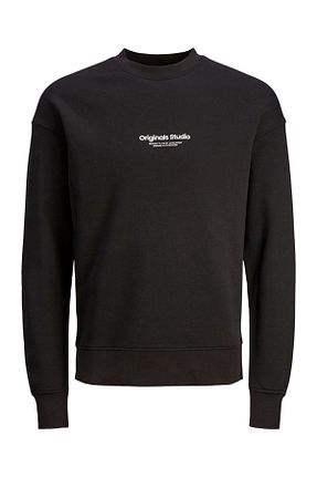 سوئیشرت مشکی مردانه چاپی Jack & Jones - کد 745603222