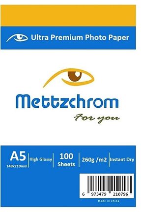 کاغذ عکس سفید Mettzchrom - کد 777725655