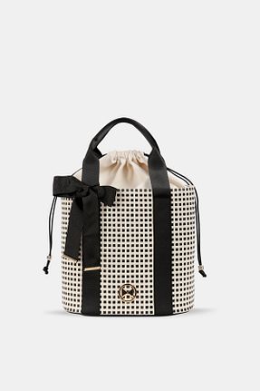 کیف دستی سفید زنانه ابعاد بزرگ Black Ribbon - کد 66148014
