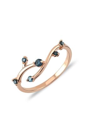 انگشتر برلیان صورتی 14 عیار Piano Jewellery - کد 73723420
