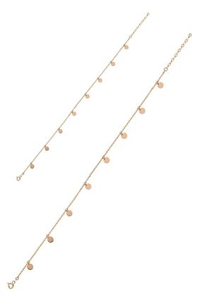 خلخال طلا صورتی زنانه 14 عیار Piano Jewellery - کد 108391307