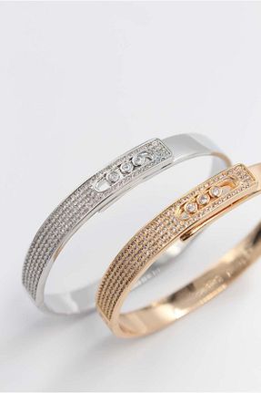 دستبند استیل (فولاد) زنانه استیل (فولاد) Nyla Design - کد 830539609