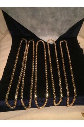 گردنبند استیل ( فولاد ) طلائی زنانه استیل ضد زنگ mehtals - کد 310957914