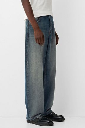 شلوار جین سبز مردانه رگولار Bershka - کد 853387030