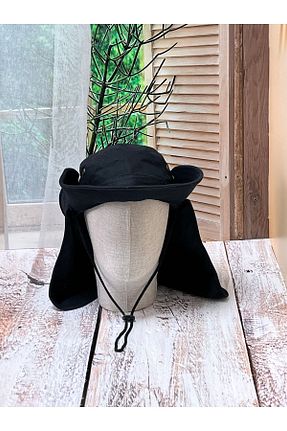 کلاه مشکی زنانه پنبه ای Aydmr Aksesuar - کد 829048530