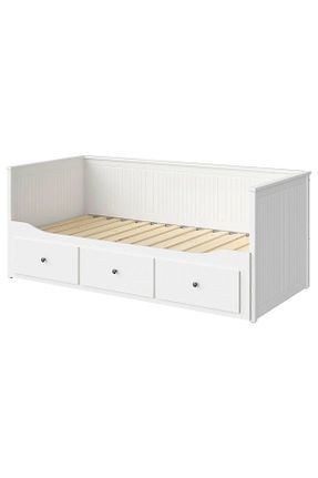 تختخواب جک دار سفید تکنفره IKEA - کد 816740197