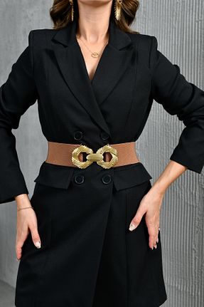 کمربند قهوه ای زنانه مخلوط پلی استر bayansepeti - کد 853423728