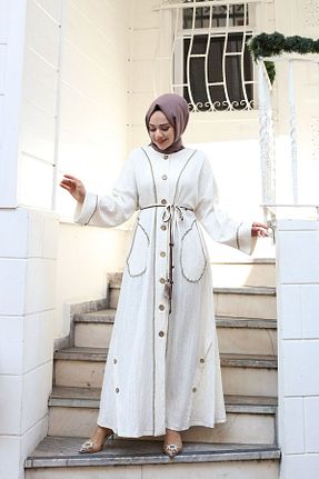 لباس حجاب قهوه ای زنانه کلوش Pieef - کد 853430912