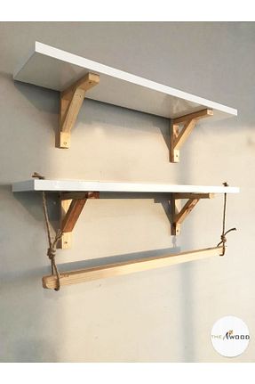 قفسه دیواری قهوه ای 60 سانتی متر The N Wood - کد 355677986