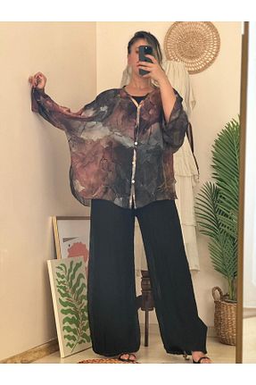 ست بالاتنه و پائین تنه مشکی زنانه بافتنی Rabiossa - کد 844294243