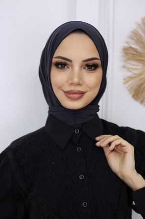 شال طوسی زنانه پنبه ای feronis - کد 807847409