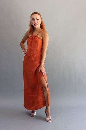 لباس نارنجی زنانه بافتنی ASC SUN - کد 853267531