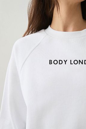 سوئیشرت سفید زنانه چاپی Body London - کد 853474173