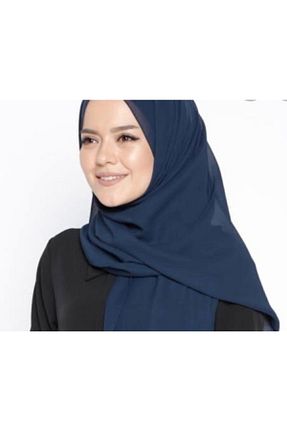 شال سرمه ای زنانه شیفون Sedef - کد 54871693