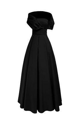 لباس مجلسی و فارغ التحصیلی مشکی زنانه بافتنی Tara Coşkuntuncel - کد 853529240