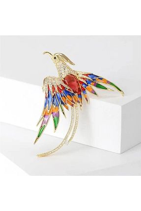 سنجاق سینه طلائی زنانه فلزی ESJ - کد 794992253