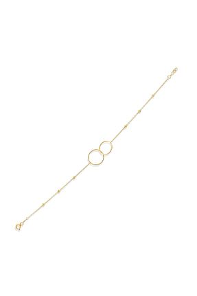 دستبند طلا زرد زنانه 14 عیار YCL JEWELLERY - کد 834863432