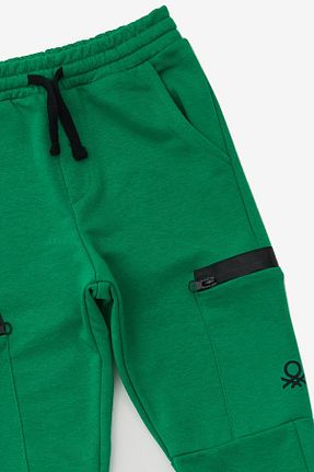 شلوار کرمگن سبز بچه گانه بدون جیب United Colors of Benetton - کد 773135036