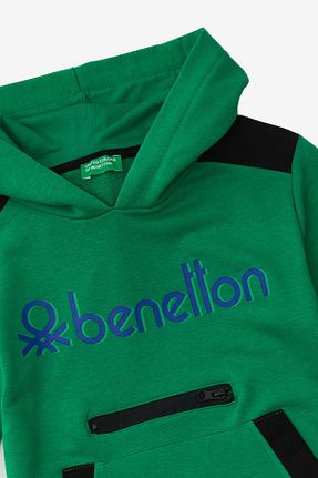 سوئیشرت اسپرت سبز بچه گانه رگولار United Colors of Benetton - کد 773134902