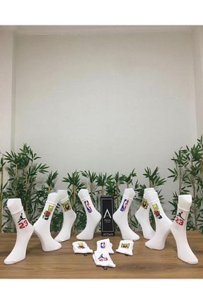 جوراب سفید زنانه پنبه ای AyganStore - کد 849228011