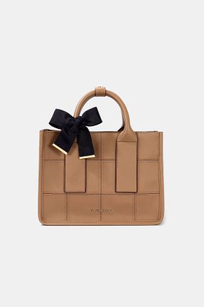 کیف دوشی قهوه ای زنانه چرم مصنوعی Black Ribbon - کد 665700224