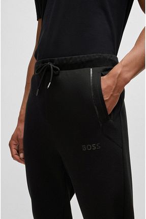 شلوار مشکی مردانه پارچه BOSS - کد 853075534