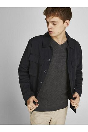 پلیور طوسی مردانه ساده Jack & Jones - کد 841148564