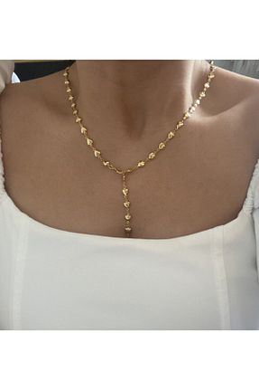 گردنبند جواهر طلائی زنانه روکش طلا Vi store - کد 49909670