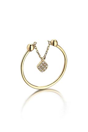 انگشتر طلا زرد زنانه 14 عیار Piano Jewellery - کد 47890440