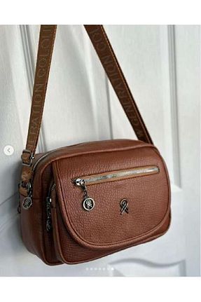 کیف دوشی قهوه ای زنانه چرم مصنوعی AlphaClub Bag - کد 835495637