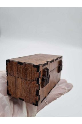 جعبه دکوراتیو قهوه ای چوب Mu Art Ahşap - کد 853429202