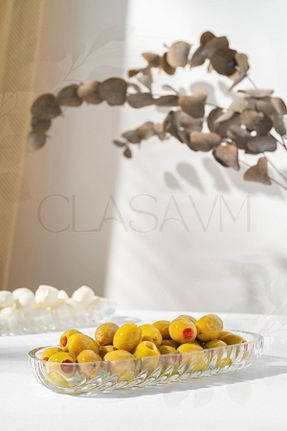 بشقاب سفید شیشه clasavm - کد 836158474