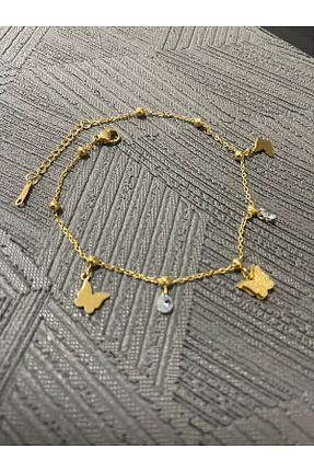 خلخال جواهر طلائی زنانه استیل (فولاد) lolajewelry - کد 832877898