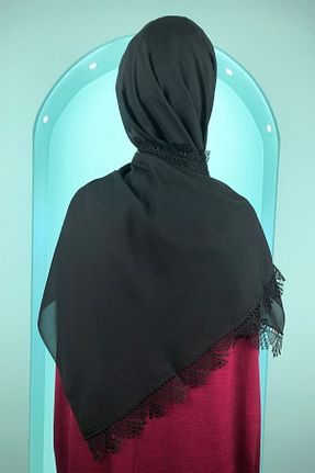 شال مشکی زنانه شیفون Genel Markalar - کد 130318427