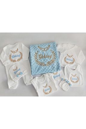 بعد از زایمان آبی بچه گانه پنبه ای Jaju Baby - کد 329953071