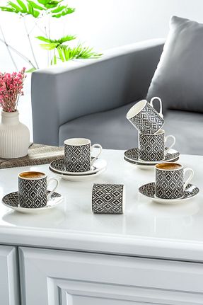 فنجان قهوه مشکی 6 نفره Porsima - کد 820907133